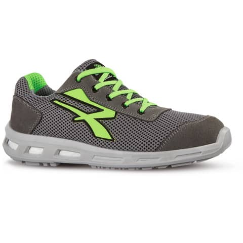 Scarpe antinfortunistiche in pelle Airnet Summer S1P U-Power grigio-verde n° 40 - RL20346 SUMMER S1P 40